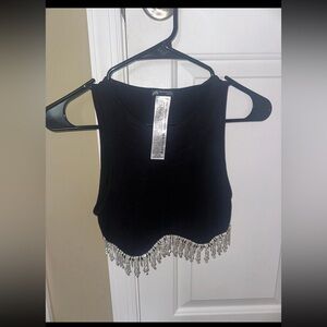 Zara sequin trim tank✨